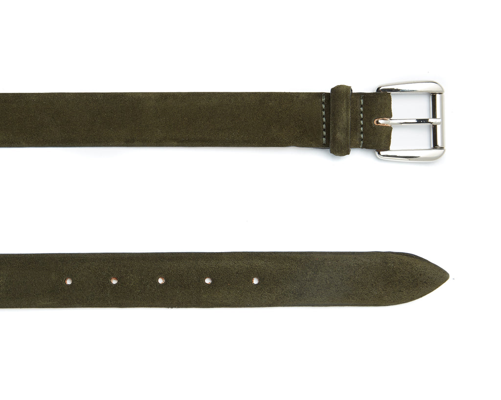 Mount Belt - Olive Suede